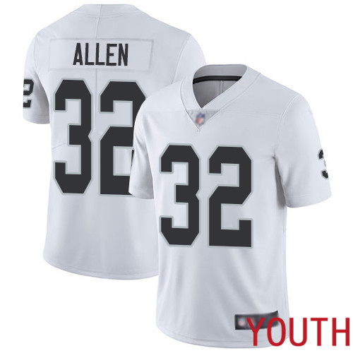 Oakland Raiders Limited White Youth Marcus Allen Road Jersey NFL Football #32 Vapor Untouchable Jersey->nfl t-shirts->Sports Accessory